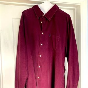 Barbour Corduroy Maroon Shirt